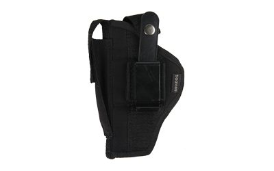 Bulldog Cases Fusion Belt Holster, Fits Medium/Large Frame Auto With 5" Barrel, Ambidextrous, Black FSN-19