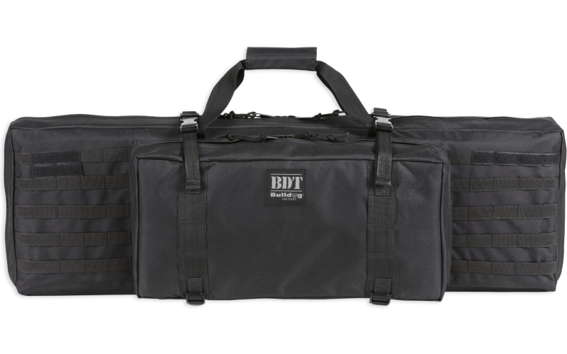 Bulldog Cases Standard Tactical Rifle Case, Fits Single Rifle, 38" Soft Case, Shoulder Strap, Large Front Pocket, Black BDT30-38B