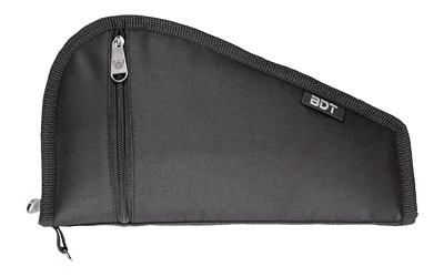 Bulldog Cases Deluxe Pistol Case w/ Pocket and Sleeve, Black, 12"x6" BDT620B