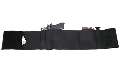Bulldog Cases Belly Band, Ambidextrous, Black, Multi Fit, Nylon, Medium Size, Fits 32"-38" Waist WBWD-M
