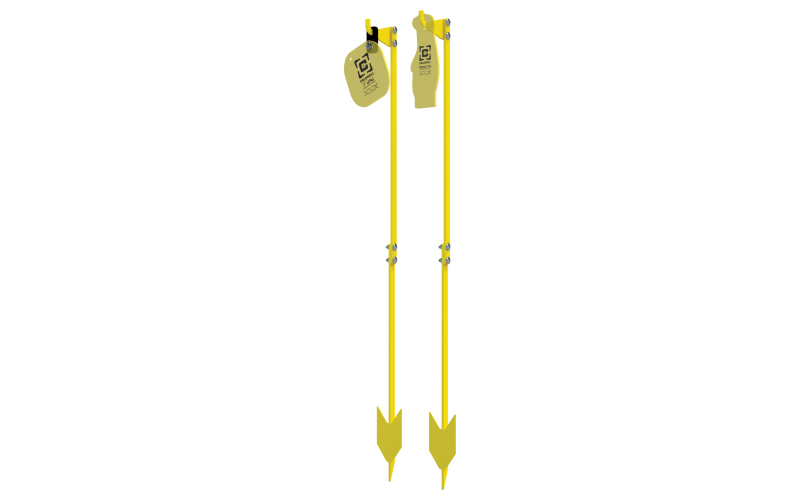 Caldwell AR500 Target Post, 70" Assembled Length, Black and Yellow 4001137
