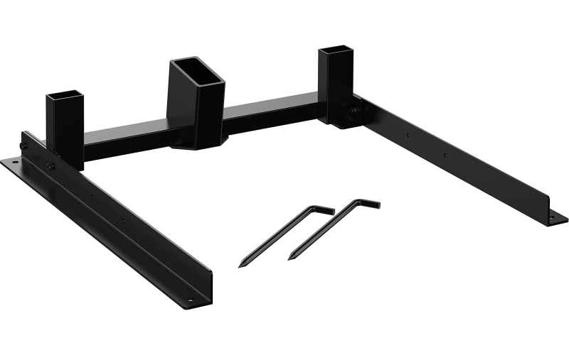 Caldwell Ultimate Steel Target Stand, Compatible with 2x4 and 1x2 Wooden Post, Black, Includes 2 Ground Stakes 4001148
