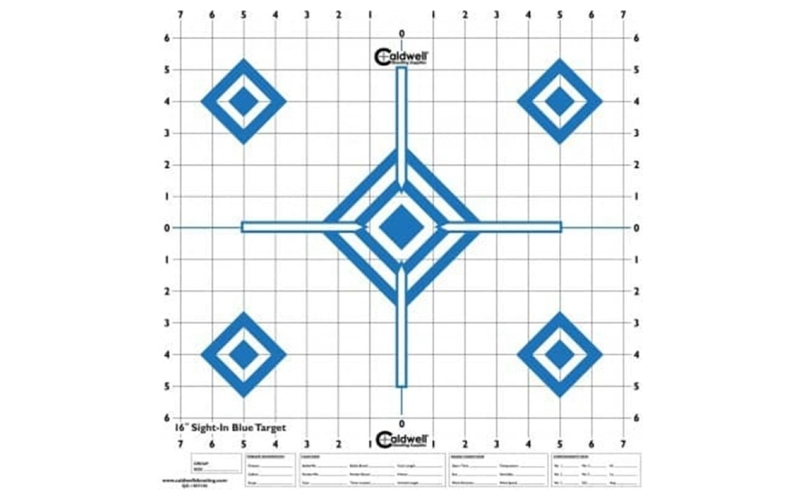 Caldwell Sight in target 16   hi contrast blue, 10pk