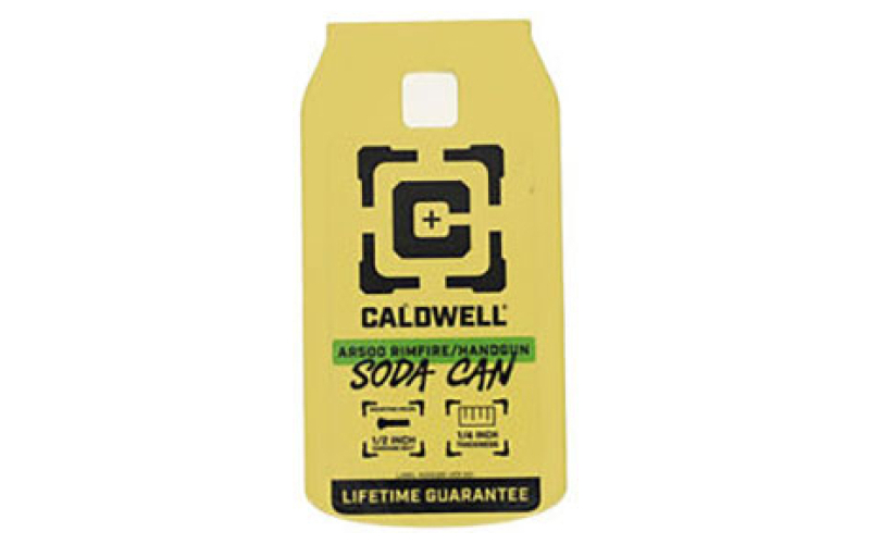 Caldwell Ar500 rimfire/handgun target 1/4'' soda can
