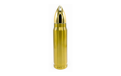 Caliber Gourmet Bullet Thermos Bottle, Gold CBG-TMS-1032