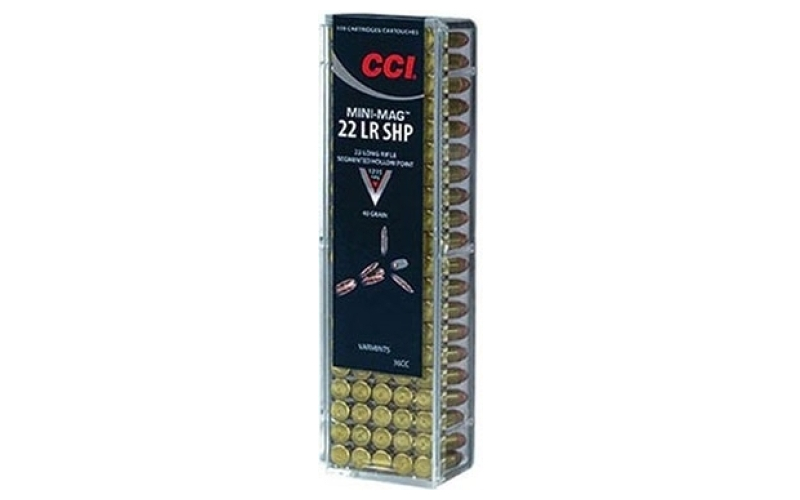 CCI Cci 22 lr mini mag  40 gr segmented hp 100/bx