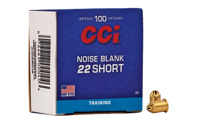 CCI Ammunition Blank, 22S, Blank, 100 Round Box 44