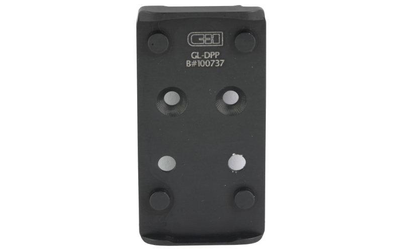 C&H Precision V4, Optic Mounting Plate, Fits GLOCK MOS (Not the GLOCK 43x or 48) to Delta Point Pro/EOTech EFLX, Anodized Finish, Black GL-DPP-EFLX