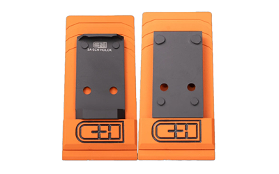 C&H Precision V4, Optic Mounting Plate, For Echelon to Holosun 407K/507K and C&H EDC, Anodized Finish, Black SA-ECH-HOLOK