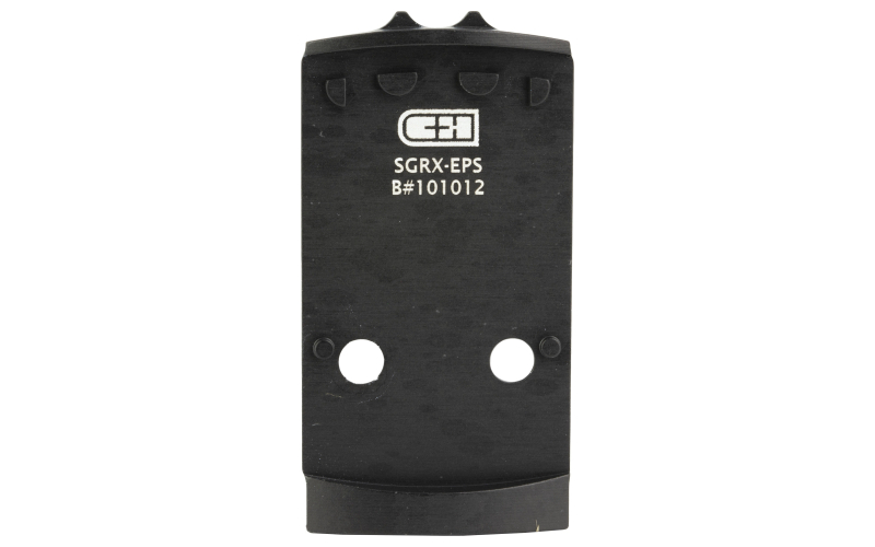 C&H Precision V4, Optic Mounting Plate, For Sig Sauer P320 RX/Pro Series/AXG to Holosun EPS/EPS Carry, Anodized Finish, Black SGRX-EPS