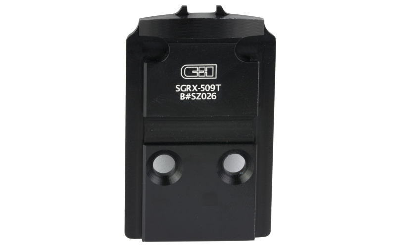 C&H Precision V4, Optic Mounting Plate, For Sig Sauer P320 RX/Pro Series/AXG to Holosun 407K/507K, Anodized Finish, Black SGRX-HOLOk