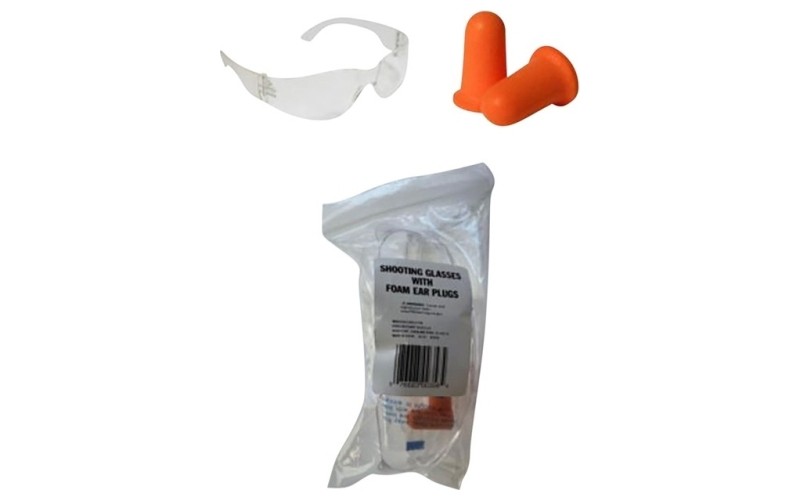 Champion Traps & Targets Shooting glasses & foam ear plugs combo