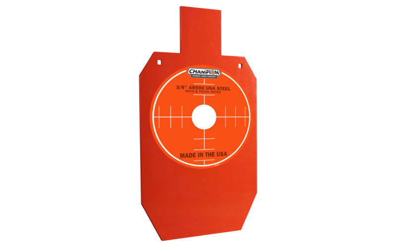 Champion Traps & Targets Champion ar500 3/8'' ipsc full size center mass steel