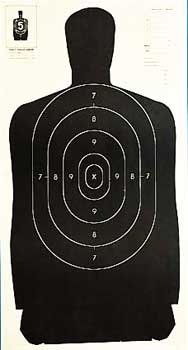 Champion Traps & Targets Police Silhouette Target, 24"x45", Silhouette, 100/Pack 40727