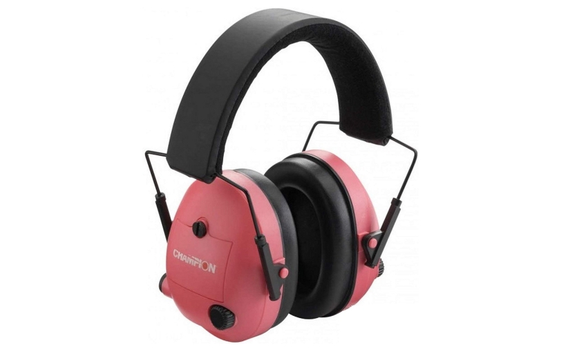 Champion Traps & Targets Electronic Earmuffs, Pink 40975