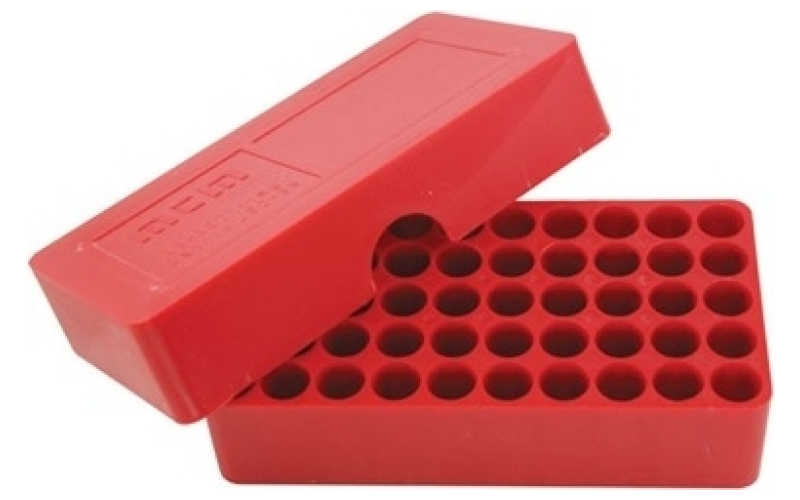 Chadwick & Trefethen Mtm j-50 round ammo box 38-357, red