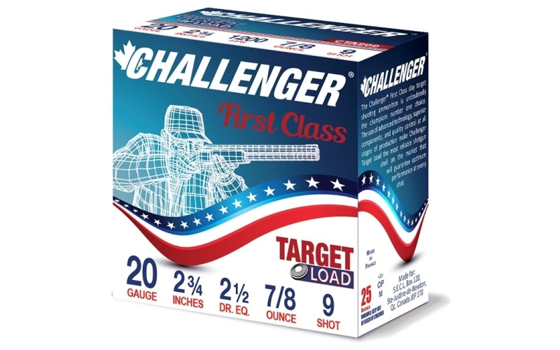 Challenger Ammo Challenger first class 20ga 7/8oz #9 (cta209)