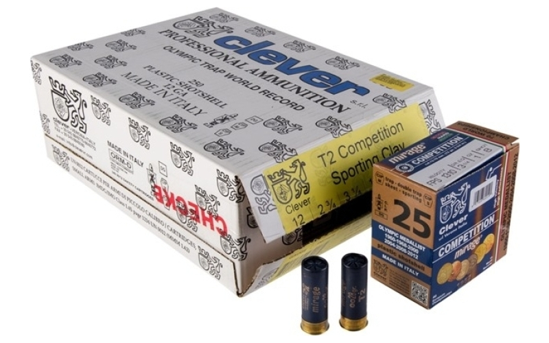 Clever 12 gauge 2-3/4'' 1oz  #8 shot 250/case