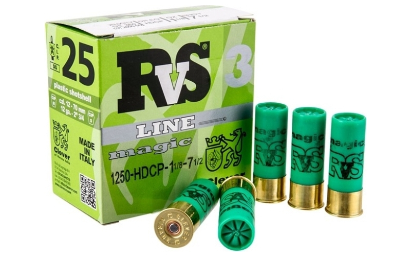 Clever Mirage rvs magic 12ga. 1 1/8oz hdcp 7.5, 1250fps, 22mm brass
