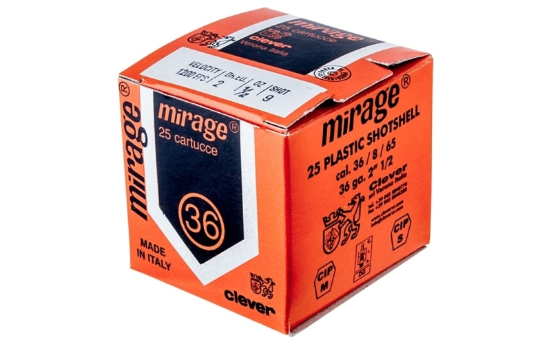 Clever 410 bore 2-1/2'' 1/2 oz #9 shot 250/case