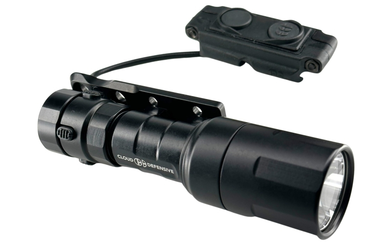Cloud Defensive REIN 3.0 Micro, Weapon Light, 95,000 Candela, Accepts 18350 and CR123A Batteries, Includes (1) 18350 Rechargeable Battery, M-LOK Mount, Remote, LCS, Black REIN 3.0 MICRO-DF-S-BLK