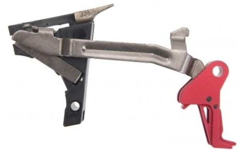 Glock trigger kit flat trigger trigger assy gen 4 9mm red