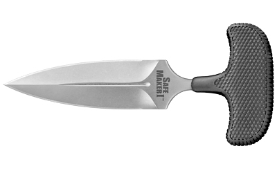 Cold Steel Safe Maker I, Fixed Blade Knife, AUS8A Steel, Plain Edge, 4.5" Blade, Includes Secure-Ex Sheath CS-12DBST