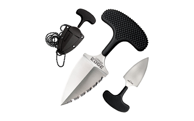 Cold Steel Best Pal Tool, 50/50 Plain/Serrated Edge, 2.5" Blade, AUS 8A/Stainless, Black Kraton, Includes Secure-Ex Sheath CS-43XLS