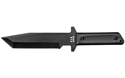 Cold Steel G.I. Tanto, Fixed Blade Knife, 7" Blade, Plain Edge, 1055 Carbon Steel, Includes Secure-Ex Sheath CS-80PGTK