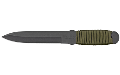 Cold Steel True Flight Thrower, Fixed Blade Knife, 6.75" Blade, Plain Edge, 1055 Carbon Steel, Paracord Wrapped Handle, Includes Secure-Ex Sheath CS-80TFTC