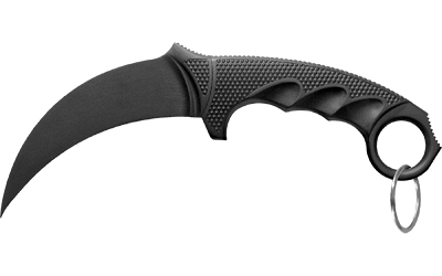 Cold Steel FGX Karambit, Fixed Blade Knife, 4" Blade, Karambit, Plain Edge, Black Handle, Kray-Ex, Black CS-92FK
