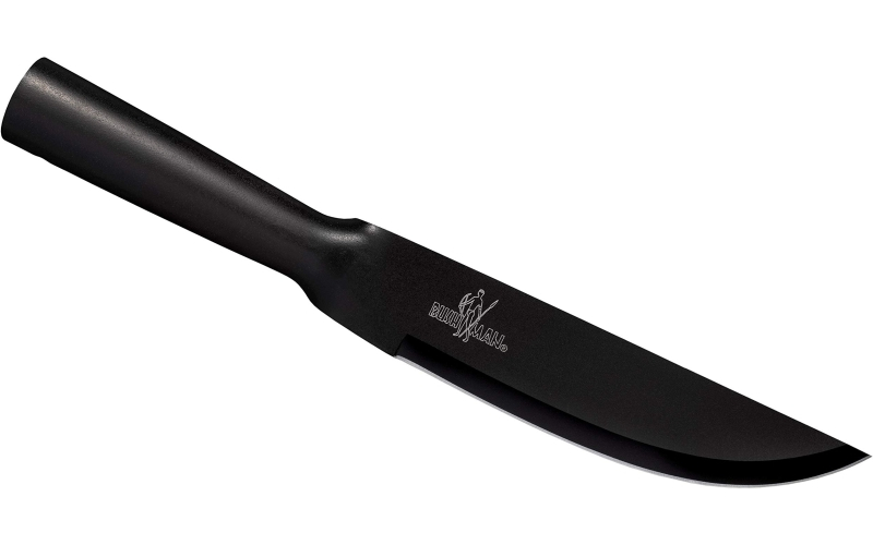 Cold Steel Bushman, Fixed Blade Knife, 7" Blade, Plain Edge, SK-5 High Carbon, Black Handle, Includes Secure-Ex Sheath with Ferrocerium Fire Steel CS-95BUSK
