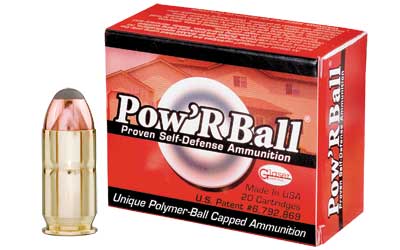 Corbon Ammo Pow'rBall, 45ACP +P, 165 Grain, Polymer-Tipped, 20 Round Box PB45165