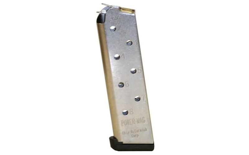 Chip Mccormick Custom Llc Power mag, .45 acp, 8 round, stainless