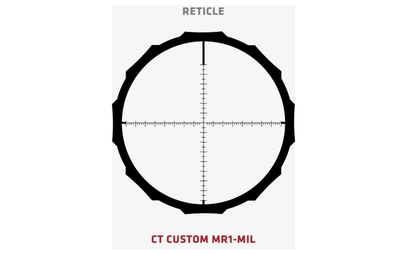 Crimson trace hardline rifle scope - 3-9x40mm 1" sfp mr1-moa
