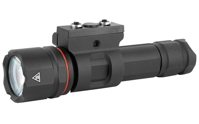 Crimson Trace Corporation Tactical Light For Rail Equipped Long Guns, Fits 1913 Picatinny Rail, 900 Lumen LED White Light, Remote On/Off Pad with Cord Hook and Loop Mounting Straps, Solid And Momentary Modes, 1 Hour 10 Min Runtime on CR123A Battery, Anodized Aluminum, Waterproof Up to 1 Meter, Black Finish 01-8770-1