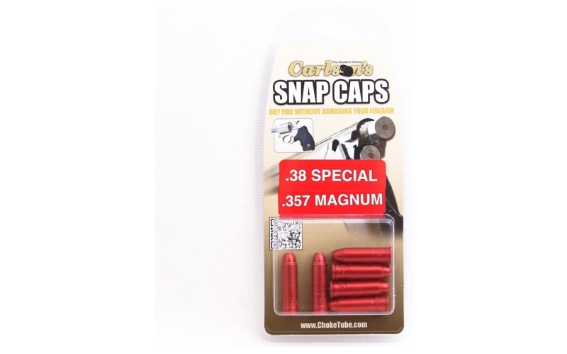 Carlsons Snap caps 357 magnum/38 special aluminum 6/pack