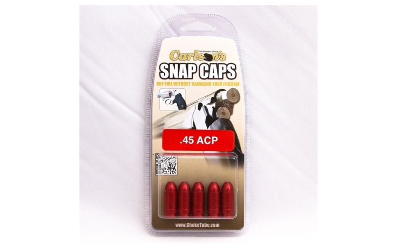 Carlsons Snap caps 45 acp aluminum 5/pack