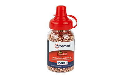 Crosman Copperhead .177 BB, 1500 BB's Per Bottle, Plastic  Bottle 07370