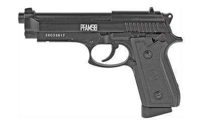 Crosman PFAM9B (BB) Air Pistol, BB, 400 Feet Per Second, Black, CO2 Powered, Full/Semi-auto, Blowback, Fixed Blade Front Sight, 20 Rounds, 1 Magazine PFAM9B