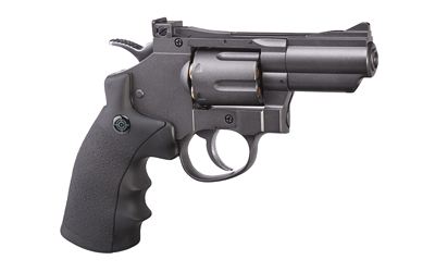 Crosman CO2 Powered Duel Ammo Full Metal Snub Nose Revolver, .177 BB, .177 Pellet, Double or Single Action 6-Shot Swing Out Cylinder with Reusable Cartridges, 400 Feet Per Second SNR357