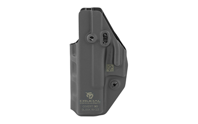 Crucial Concealment Covert IWB, Inside Waistband Holster, Ambidextrous, Kydex, Black, Fits Glock 19 1018