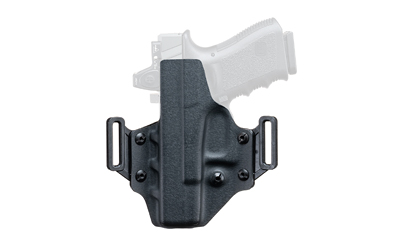 Crucial Concealment Covert OWB, OWB Belt Holster, Fits Springfield Echelon, Kydex Construction, Black, Right Hand 1335