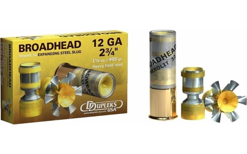 Ddupleks Usa, Inc. 12 gauge 2-3/4'' 1-1/8oz fragmenting slugs 5/box