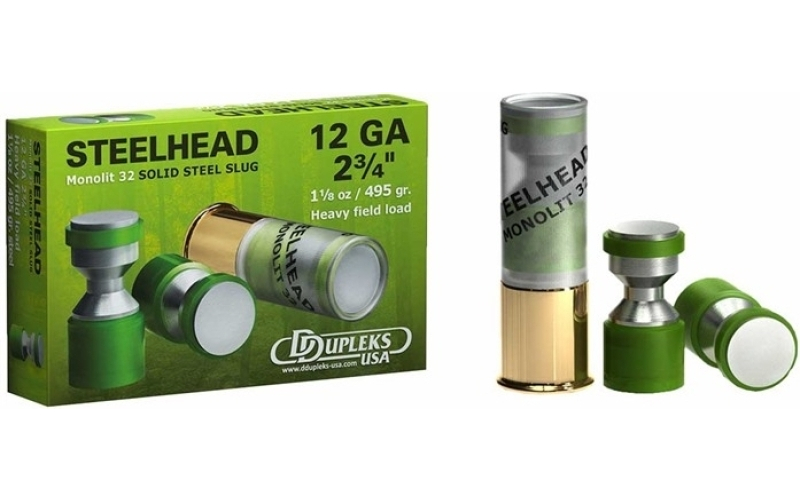 Ddupleks Usa, Inc. 12 gauge 2-3/4'' 1-1/8oz steel slugs 5/box