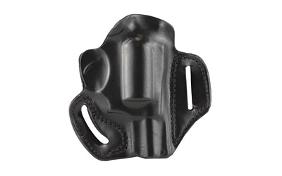 DeSantis Gunhide 002, Speed Scabbard, Belt Holster, 2 Belt Slots, No Tension Screw, Fits 2 1/4" Ruger SP101, Taurus 645, 2" Colt Detective Special, Charter Arms Bulldog, Right Hand, Black Leather 002BA22Z0