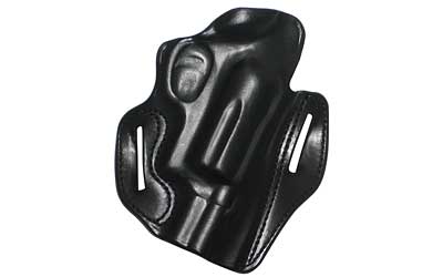 DeSantis Gunhide 002, Speed Scabbard, Belt Holster, 2 Belt Slots, No Tension Screw, Fits 2" Taurus Public Defender w/ 2.5" Cylinder, Right Hand, Black Leather 002BAI6Z0