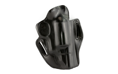 DeSantis Gunhide 002, Speed Scabbard, Belt Holster, 2 Belt Slots, No Tension Screw, Fits S&W Governor, Right Hand, Black Leather 002BAV1Z0