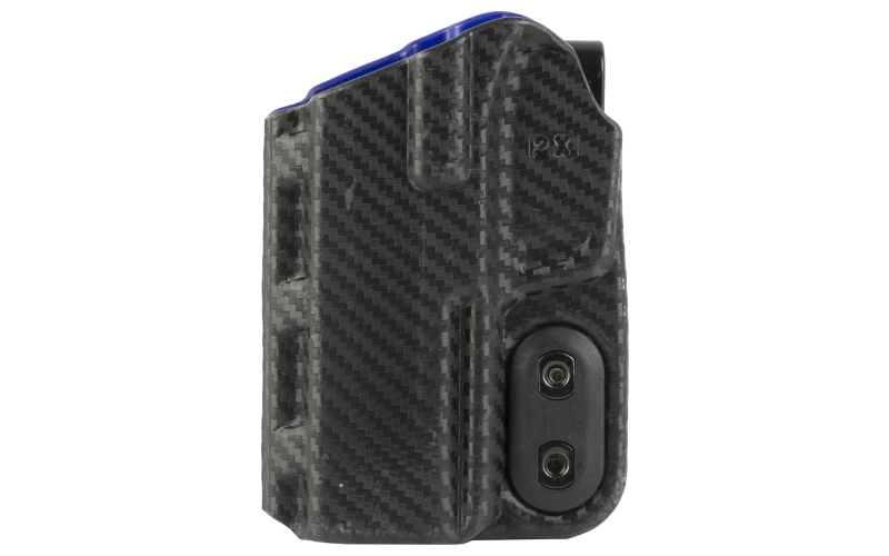 DeSantis Gunhide Slim-Tuk, Inside Waistband Holster, Fits Sig Sauer P365-XMACRO, Ambidextrous, Carbon Fiber Exterior Finish, Blue Kydex Interior 219KJ2XZ0