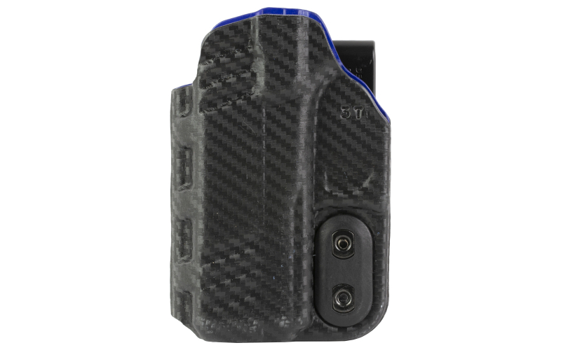 DeSantis Gunhide Slim-Tuk, Inside Waistband Holster, Fits Glock 43X MOS, Ambidextrous, Carbon Fiber Exterior Finish, Blue Kydex Interior 219KJ3TZ0